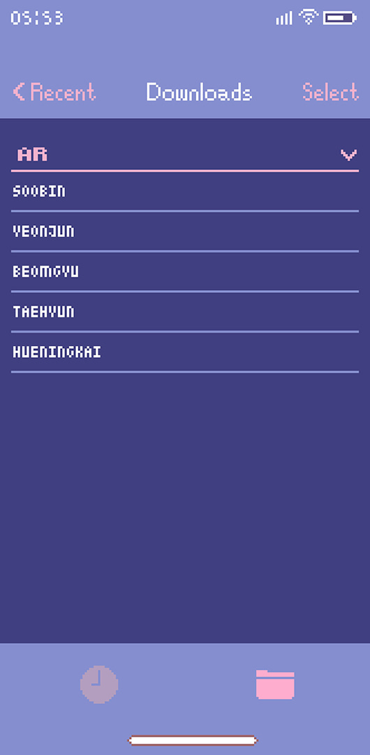 Minisode1 : BLUE HOUR; TOMORROW X TOGETHER (AR-Downloads) List.