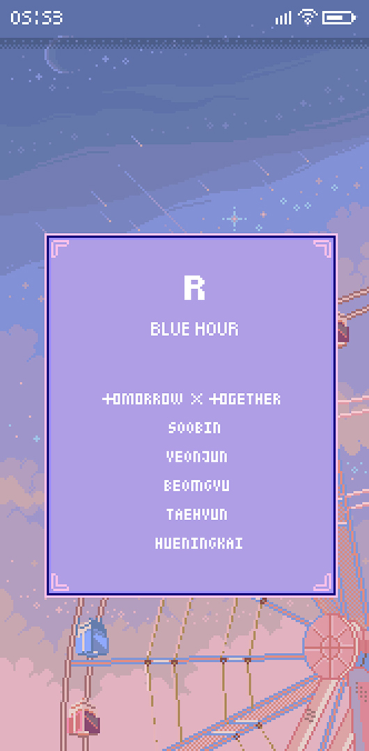 Minisode1 : BLUE HOUR; TOMORROW X TOGETHER (R-Photo) List2.