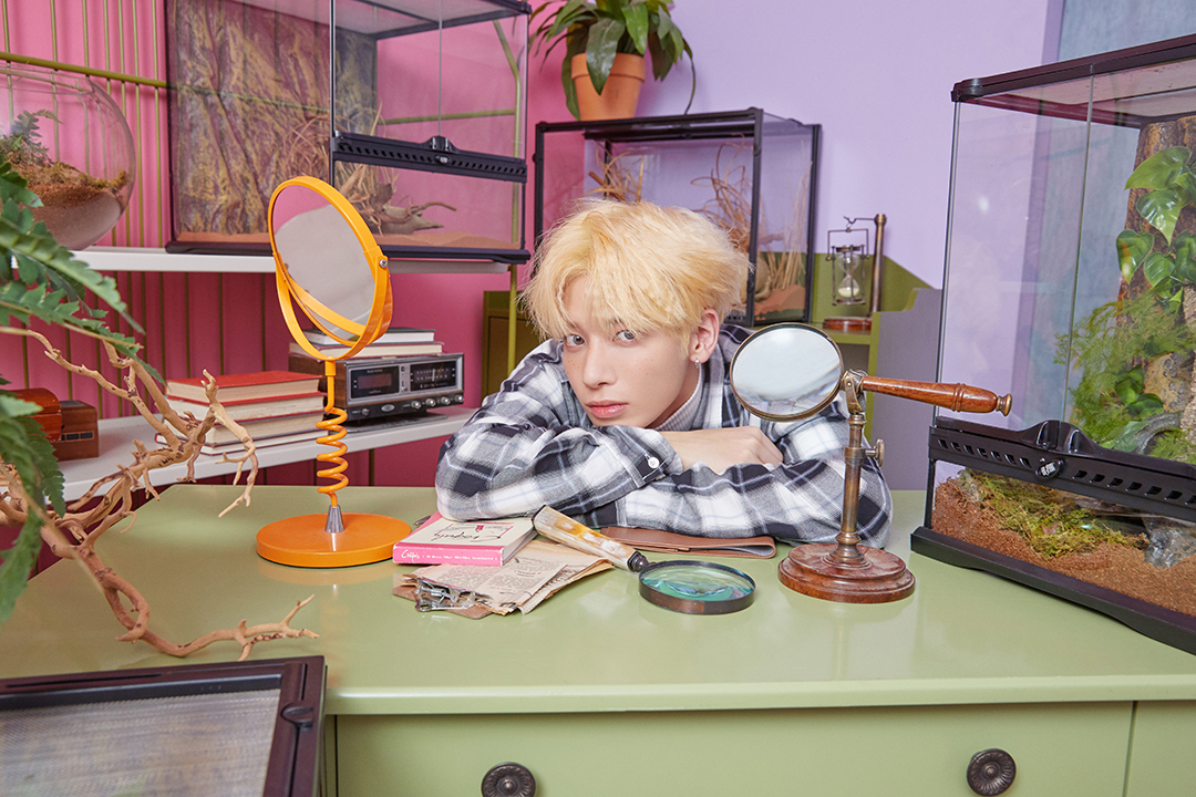 R-Group; Photo of TOMORROW X TOGETHER member TAEHYUN.