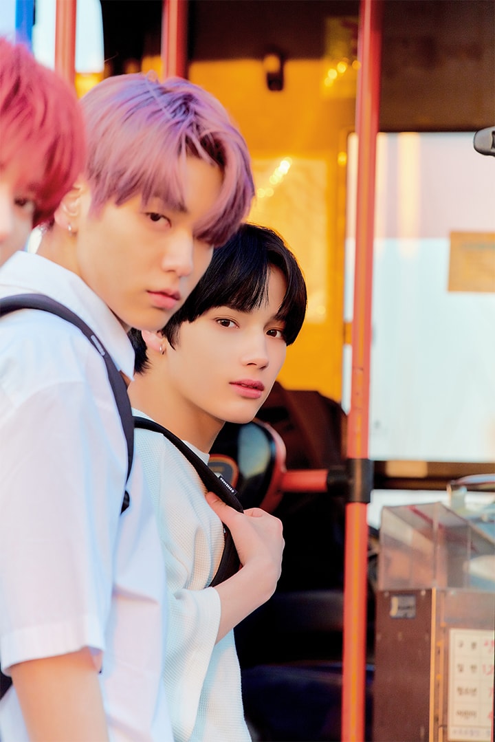 PORT-Hueningkai; Photo of TOMORROW X TOGETHER member HUENINGKAI, TAEHYUN, SOOBIN.