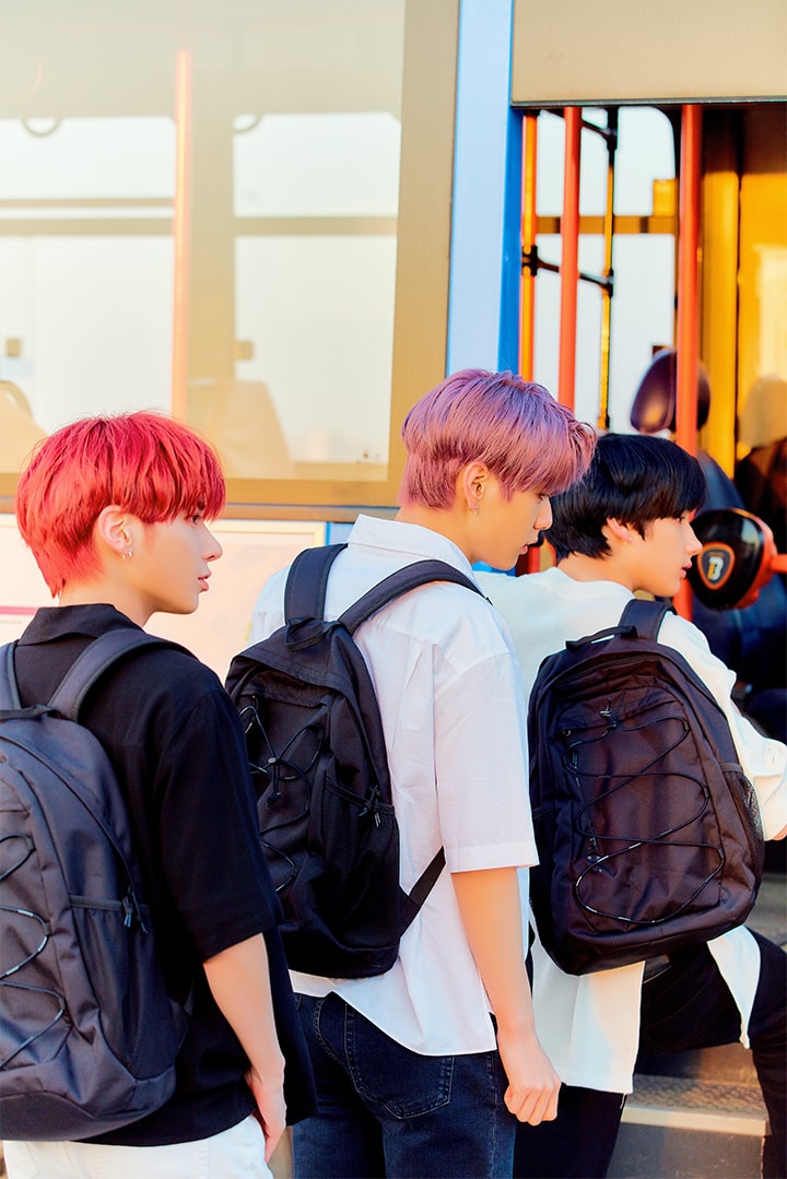 PORT-Soobin; Photo of TOMORROW X TOGETHER member SOOBIN, TAEHYUN, HUENINGKAI.